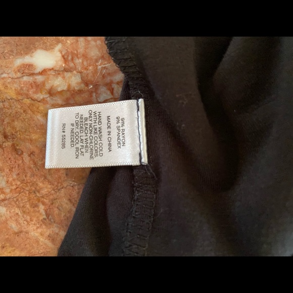 Lace up Sleeves Express size small black top - Picture 7 of 7